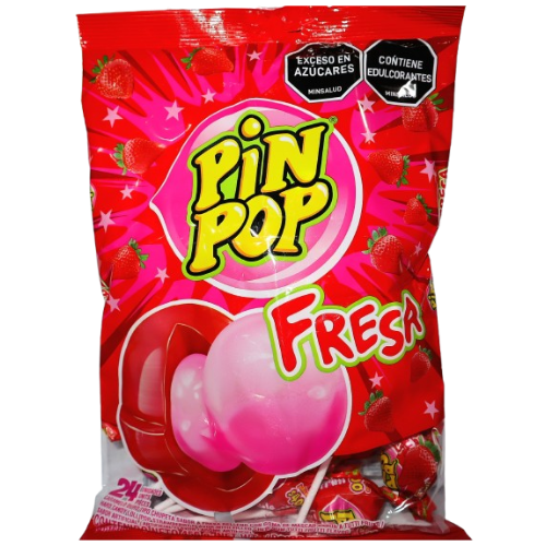  PinPop Fresa x 24 unds 